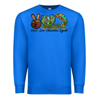 True Royal Peace Love Chameleon Lizard Premium Sweatshirt - LillyAllenDesigns