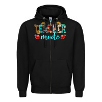 Black teacher mode Zipper Hoodie - BundleAndBundleShop