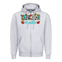 Heather Grey teacher mode Zipper Hoodie - BundleAndBundleShop