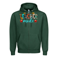 Sports Green teacher mode Zipper Hoodie - BundleAndBundleShop