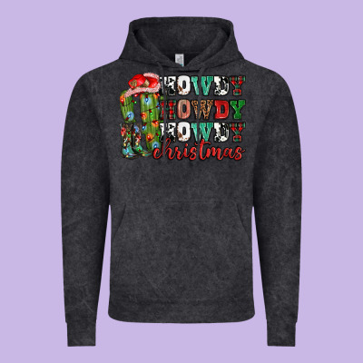Howdy Howdy Howdy Christmas Vintage Hoodie Designed By Nancycooperartshop