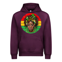Mauve Wine black women Urban Hoodie - BarkalooDesign