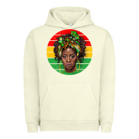 Pigment Pistachio black women Urban Hoodie - BarkalooDesign
