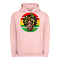 Pigment Salmon black women Urban Hoodie - BarkalooDesign