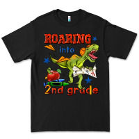 Black roaring into 2nd grade Premium Tee - BundleAndBundleShop