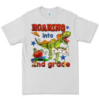 Dove Grey roaring into 2nd grade Premium Tee - BundleAndBundleShop