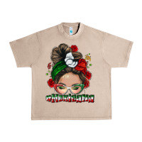 French Oak Mexicana messy bun Urban Heavy Tee - NancyCooperArtShop