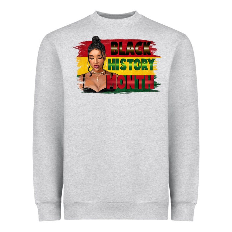 Black History Month Black Girl Heavyweight Sweatshirt by FaDigitalArtStudio | Teevron