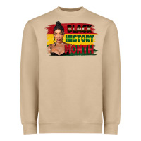 Mushroom black history month black girl Heavyweight Sweatshirt - FaDigitalArtStudio