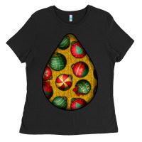 Black christmas  teardrop Ladies Tee - BundleAndBundleShop