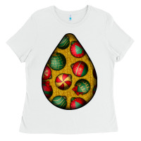 White christmas  teardrop Ladies Tee - BundleAndBundleShop