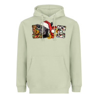 Matcha love christmas black angus Heavyweight Hoodie - LillyAllenDesigns