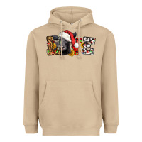 Mushroom love christmas black angus Heavyweight Hoodie - LillyAllenDesigns
