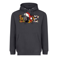 Smoke love christmas black angus Heavyweight Hoodie - LillyAllenDesigns