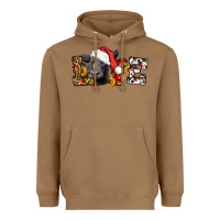 Toasted Coconut love christmas black angus Heavyweight Hoodie - LillyAllenDesigns