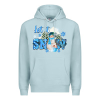 Blue Mist let it snow christmas Premium Hoodie - FaDigitalArtStudio