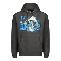 Charcoal Heather let it snow christmas Premium Hoodie - FaDigitalArtStudio