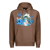Chestnut let it snow christmas Premium Hoodie - FaDigitalArtStudio
