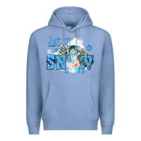 Colony Blue let it snow christmas Premium Hoodie - FaDigitalArtStudio