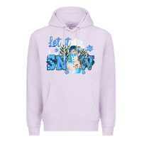 Lilac let it snow christmas Premium Hoodie - FaDigitalArtStudio