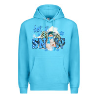 Ocean Blue let it snow christmas Premium Hoodie - FaDigitalArtStudio