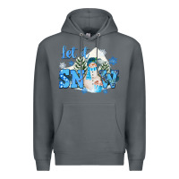 Rock let it snow christmas Premium Hoodie - FaDigitalArtStudio