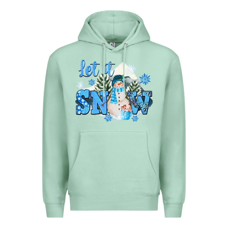 Let It Snow Christmas Premium Hoodie by FaDigitalArtStudio | Teevron