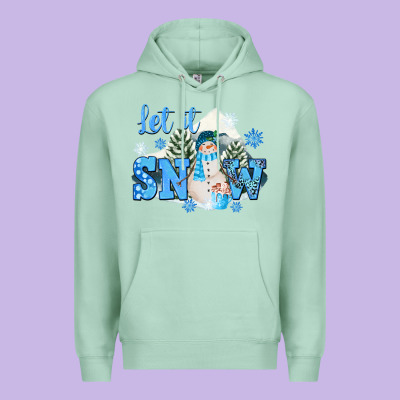 Let It Snow Christmas Premium Hoodie Designed By Fadigitalartstudio