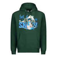 Sports Green let it snow christmas Premium Hoodie - FaDigitalArtStudio