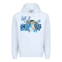 White let it snow christmas Premium Hoodie - FaDigitalArtStudio
