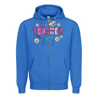 True Royal teacher life Zipper Hoodie - BundleAndBundleShop