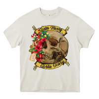 Sorta Merry Sorta Scary Skull Heavy Core Tee | Teevron