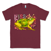 Burgundy kiss me frog Classic Tee - RacoonDesign