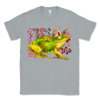 Heather Grey kiss me frog Classic Tee - RacoonDesign