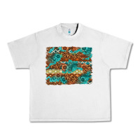 Lunar Rock Leopard and Aztec Background Western Urban Heavy Tee - texasbilliewilder