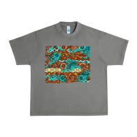 Tornado Leopard and Aztec Background Western Urban Heavy Tee - texasbilliewilder