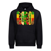 Black juneteenth brushstrokes Urban Hoodie - BarkalooDesign