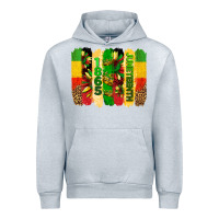 Heather Grey juneteenth brushstrokes Urban Hoodie - BarkalooDesign