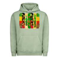 Pigment Oil Green juneteenth brushstrokes Urban Hoodie - BarkalooDesign