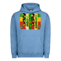 Pigment Pebble Blue juneteenth brushstrokes Urban Hoodie - BarkalooDesign