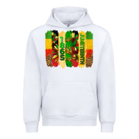 White juneteenth brushstrokes Urban Hoodie - BarkalooDesign