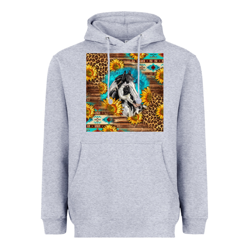 Western Paint Horse Heavyweight Hoodie by LillyAllenDesigns | Teevron