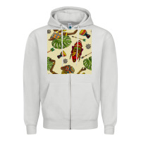 Dove Grey african woman and mask seamless pattern Zipper Hoodie - BundleAndBundleShop