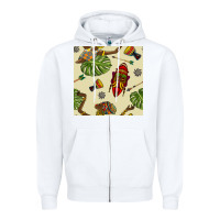 White african woman and mask seamless pattern Zipper Hoodie - BundleAndBundleShop