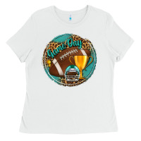 White game day Ladies Tee - BundleAndBundleShop