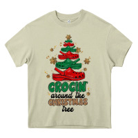 Mossy crocin around the christmas tree Heavy Core Tee - MaliasSmallBusiness