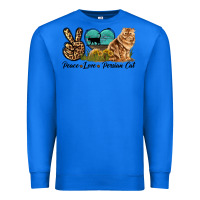 True Royal Peace Love Persian Cat Premium Sweatshirt - LillyAllenDesigns