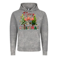 Cloud Rock Merry Christmas flamingo Vintage Hoodie - texasbilliewilder