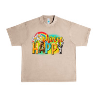 French Oak Choose happy Urban Heavy Tee - NancyCooperArtShop