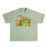 Oil Green Choose happy Urban Heavy Tee - NancyCooperArtShop